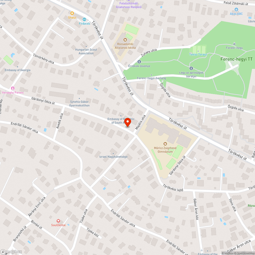 Nincs világítás bejelentés helye