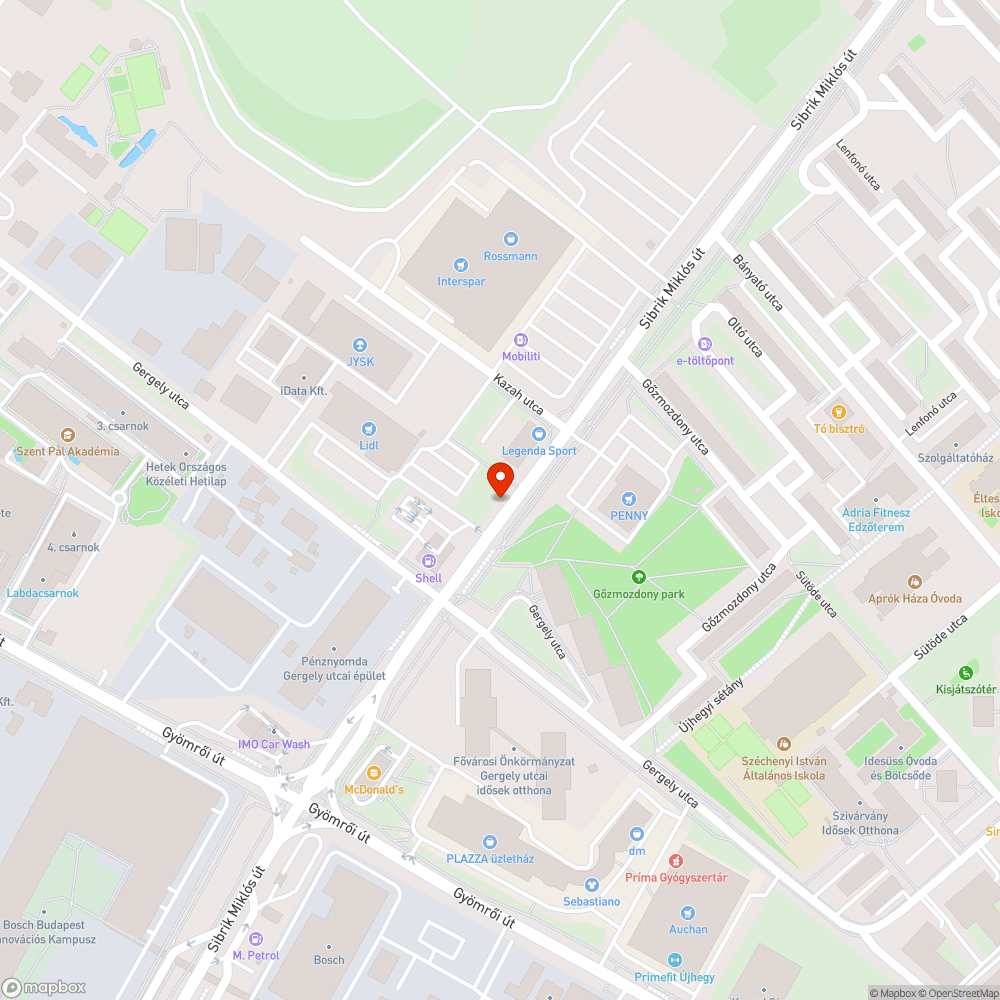 2 darab víznyelő bejelentés helye