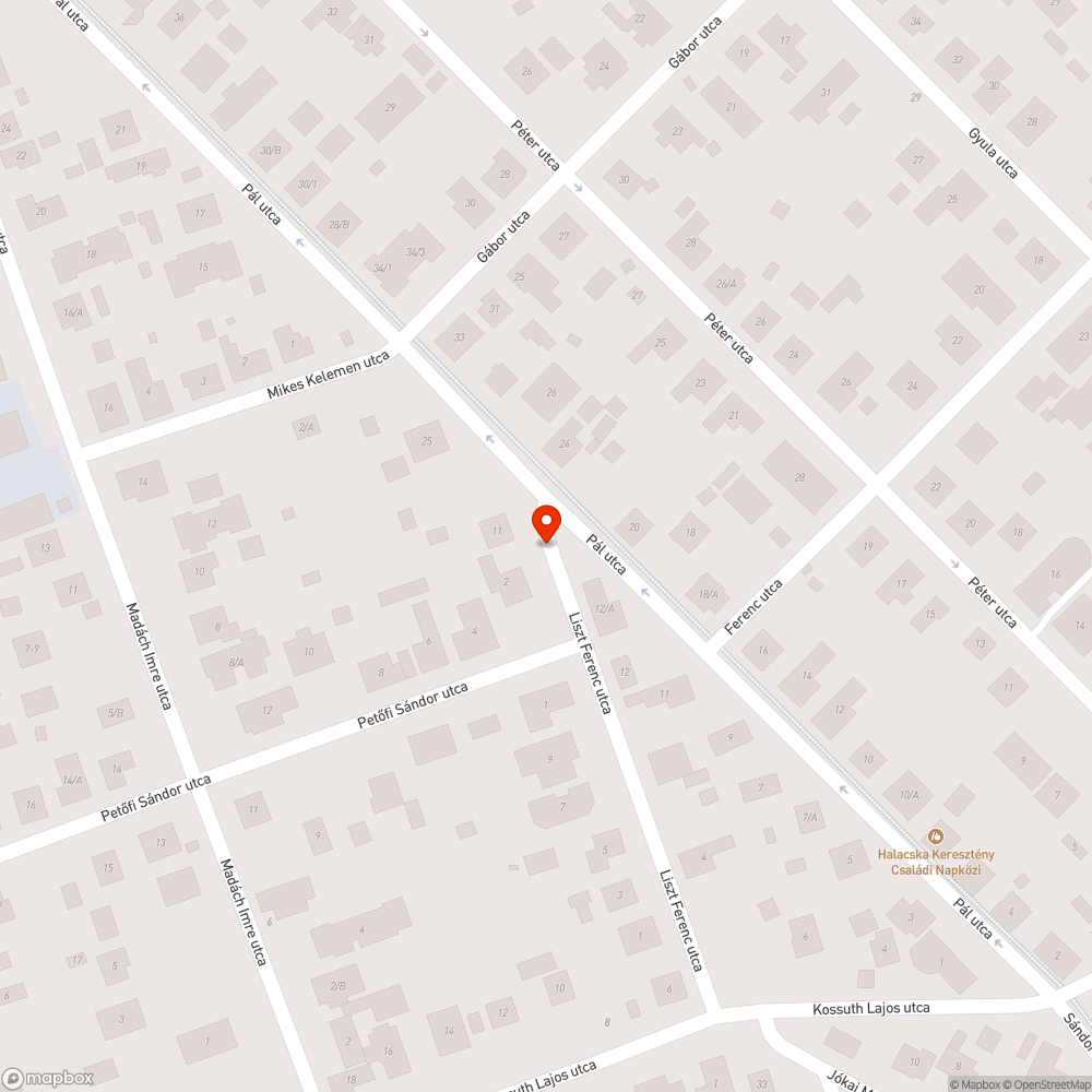 Sitthalom az út szélén bejelentés helye