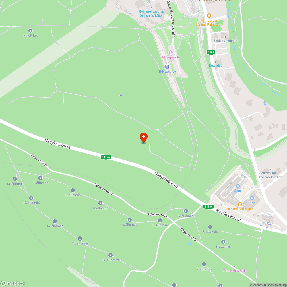 Nincs közvilágítás a Nagykovácsi úton bejelentés helye