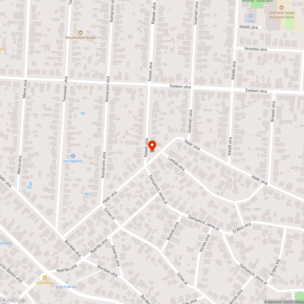 Út űrszelvényébe lógó növényzet bejelentés helye