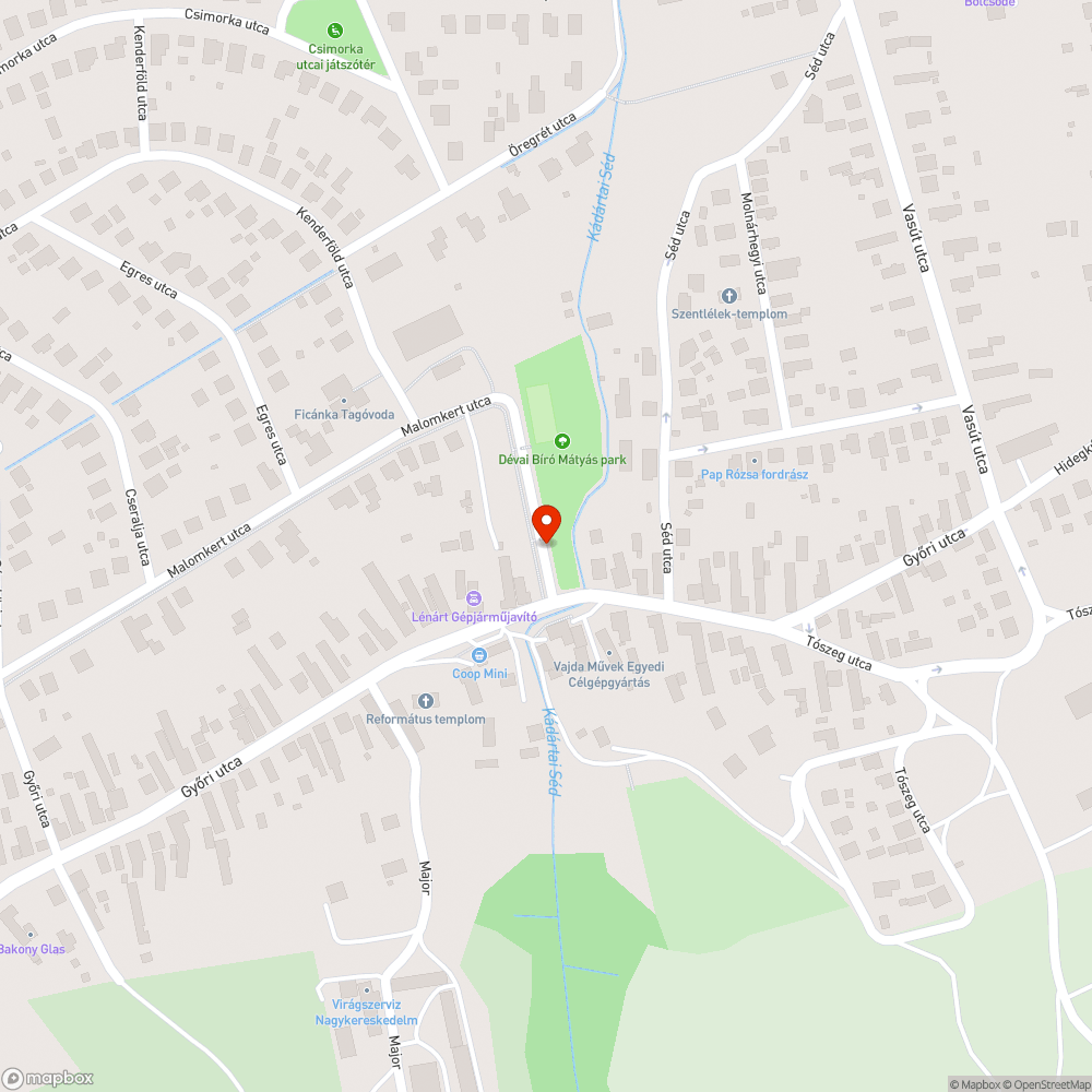 Zöldterületi parkolás bejelentés helye