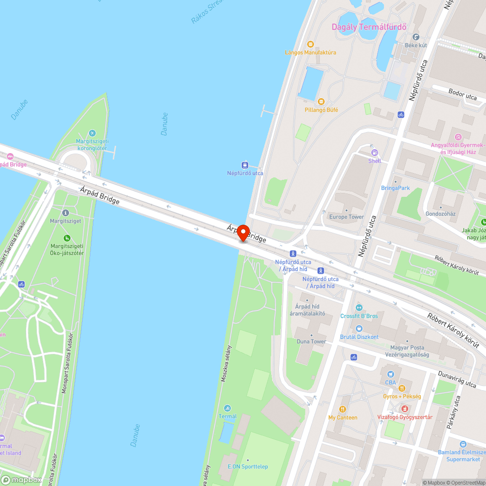 Galamb ürülék az út teljes szélességében bejelentés helye