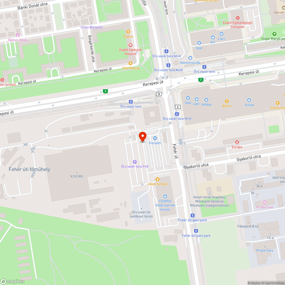 Megsüllyedt fedlap bejelentés helye