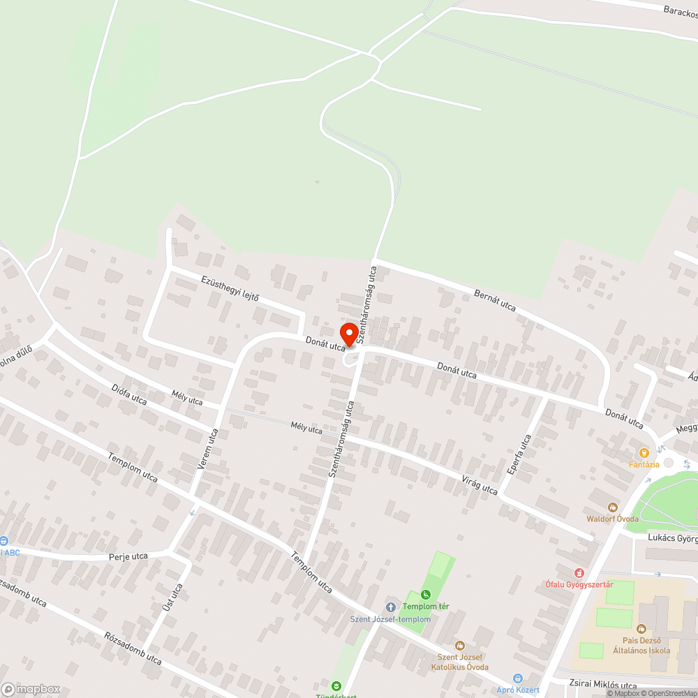 Veszélyes útszakasz Békásmegyer Ófalu bejelentés helye