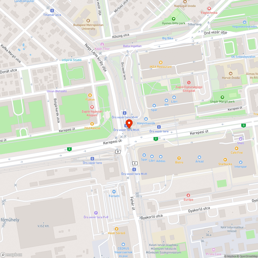 Terelőtáblák félrerakva az Örsön bejelentés helye