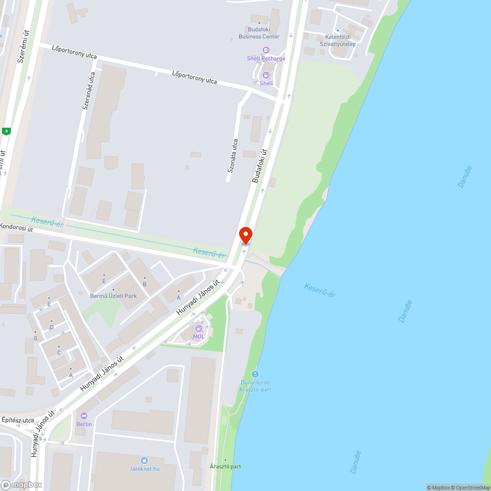 Buszmegálló bejelentés helye