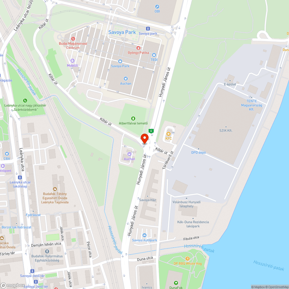 Kidöntött tábla bejelentés helye