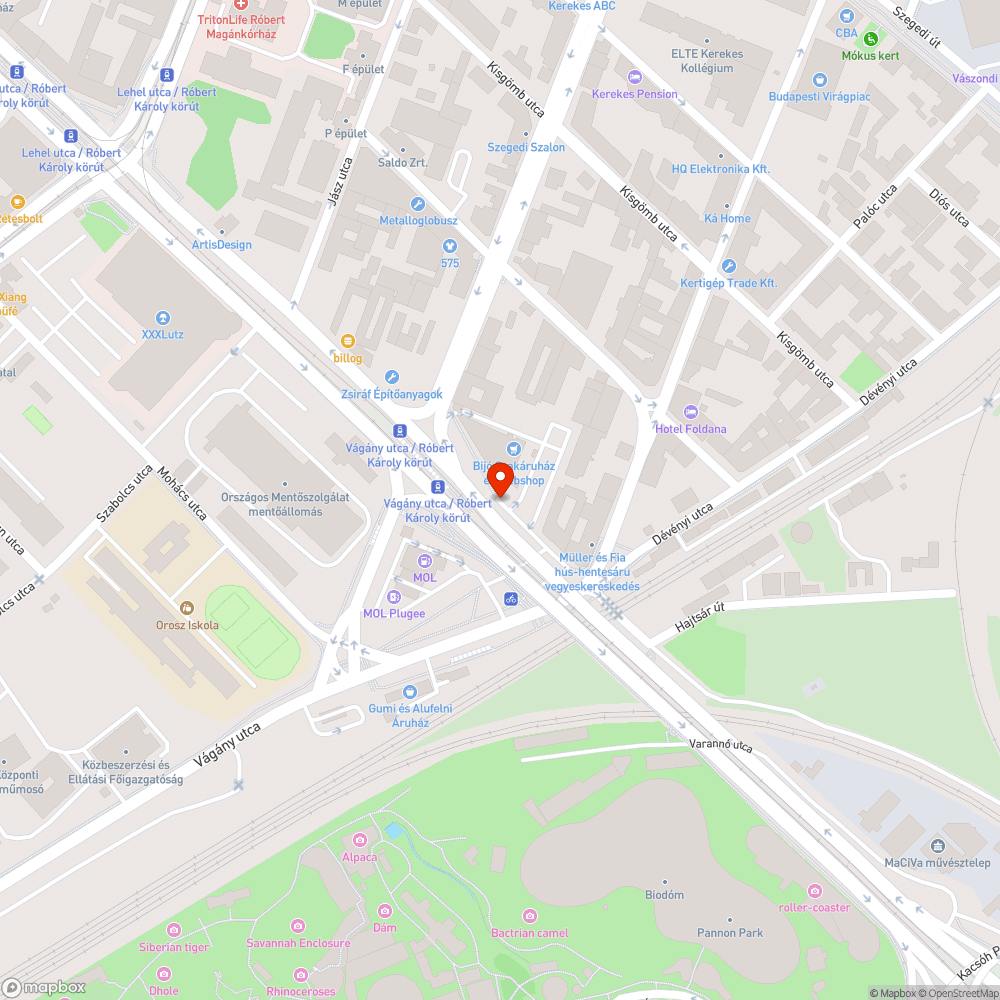 Nem üzemelő világítás bejelentés helye