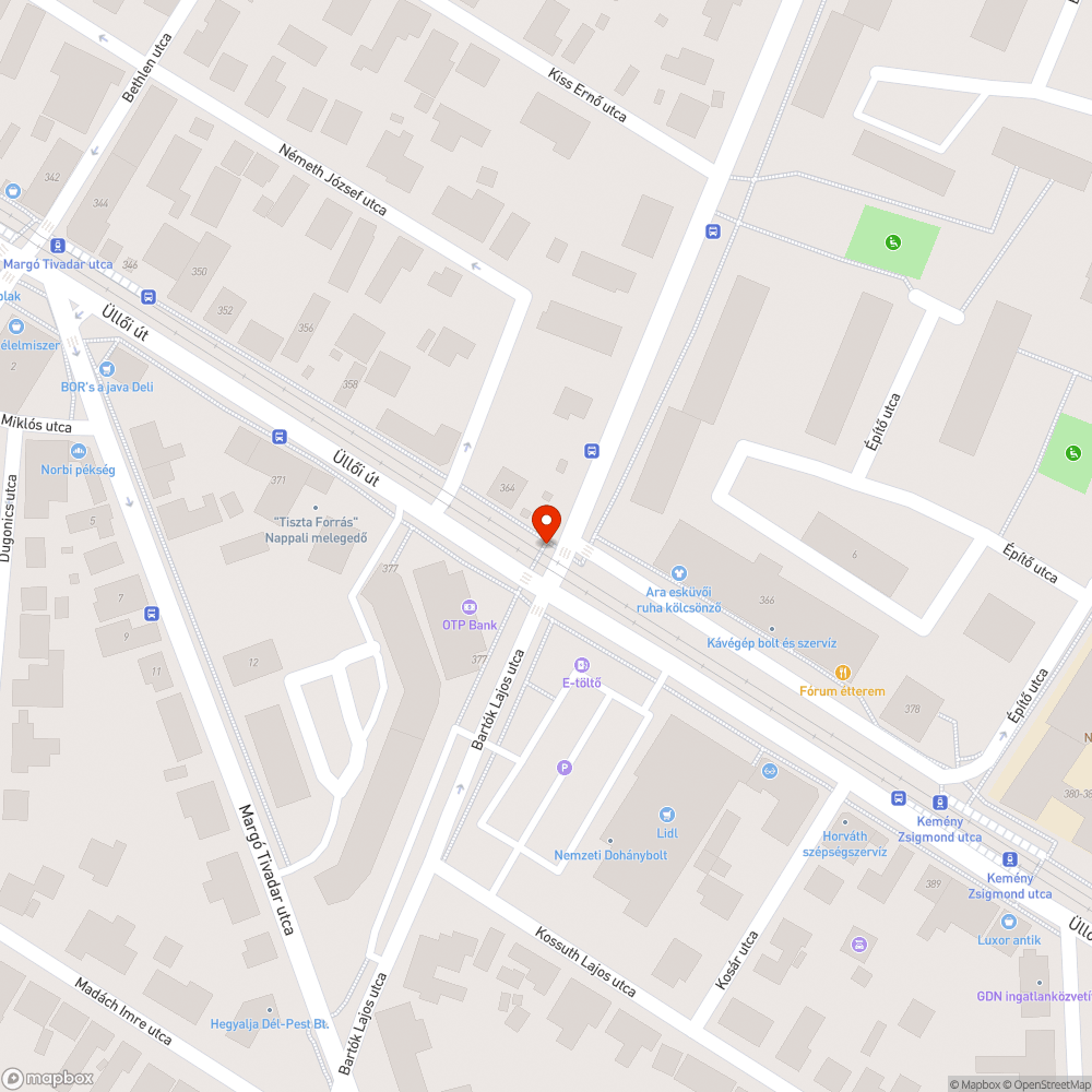 Gyalogosátkelőhely bejelentés helye