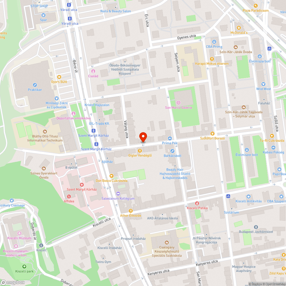 Kiálló járdarész bejelentés helye