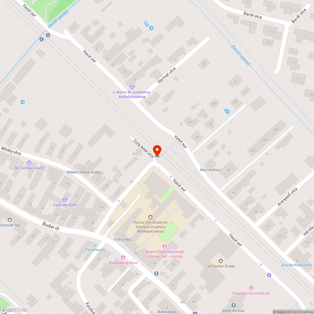 Kiégett lámpa bejelentés helye