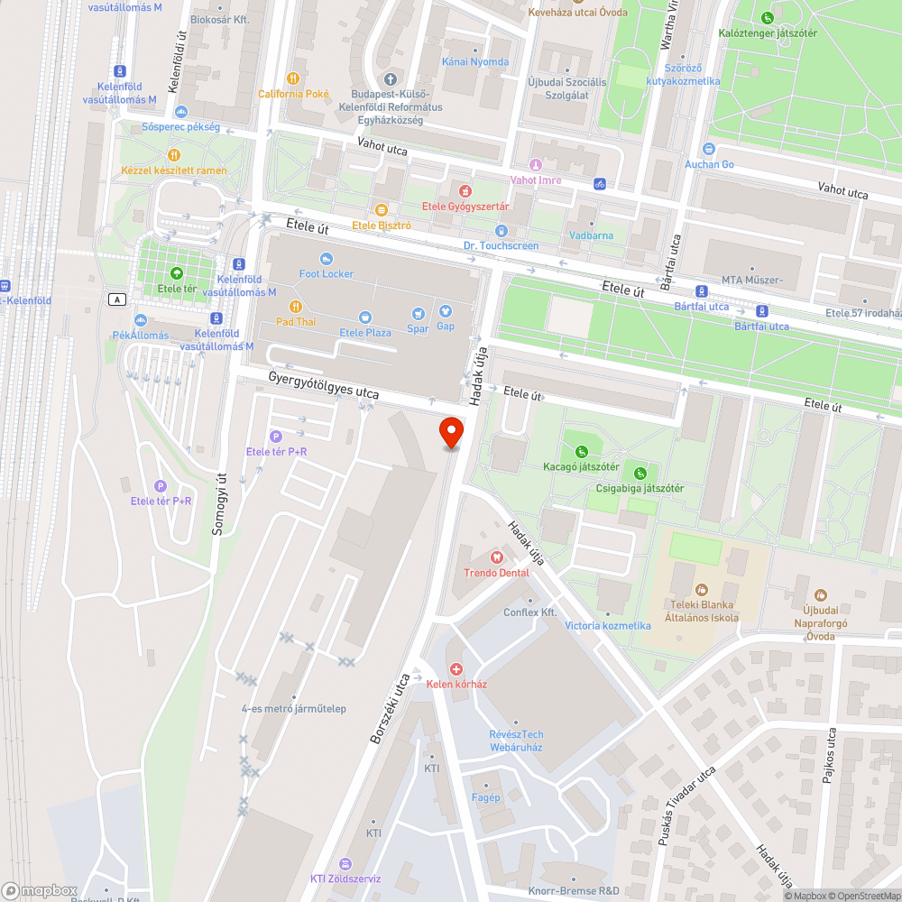 Elhagyott Merci bejelentés helye