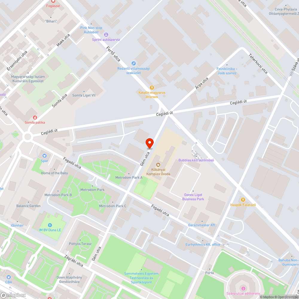 Elhagyott 307 bejelentés helye