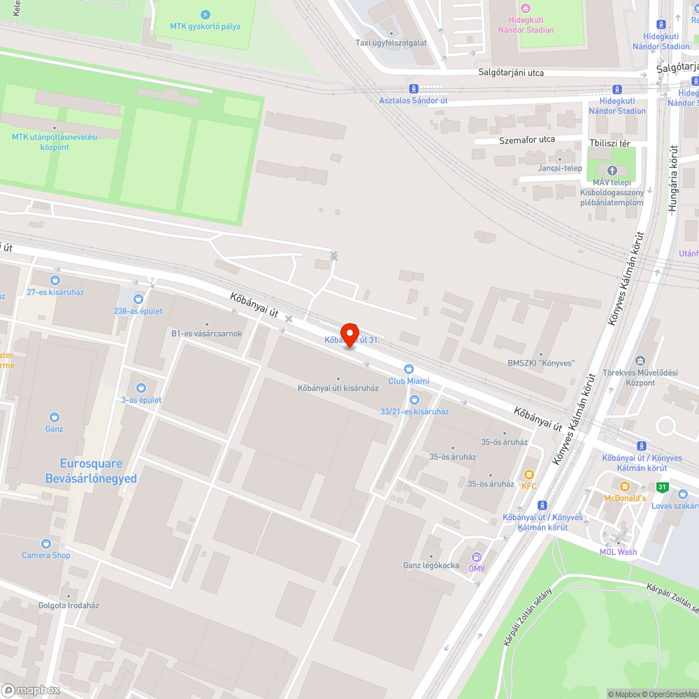 Szemét a Kőbányai úton bejelentés helye