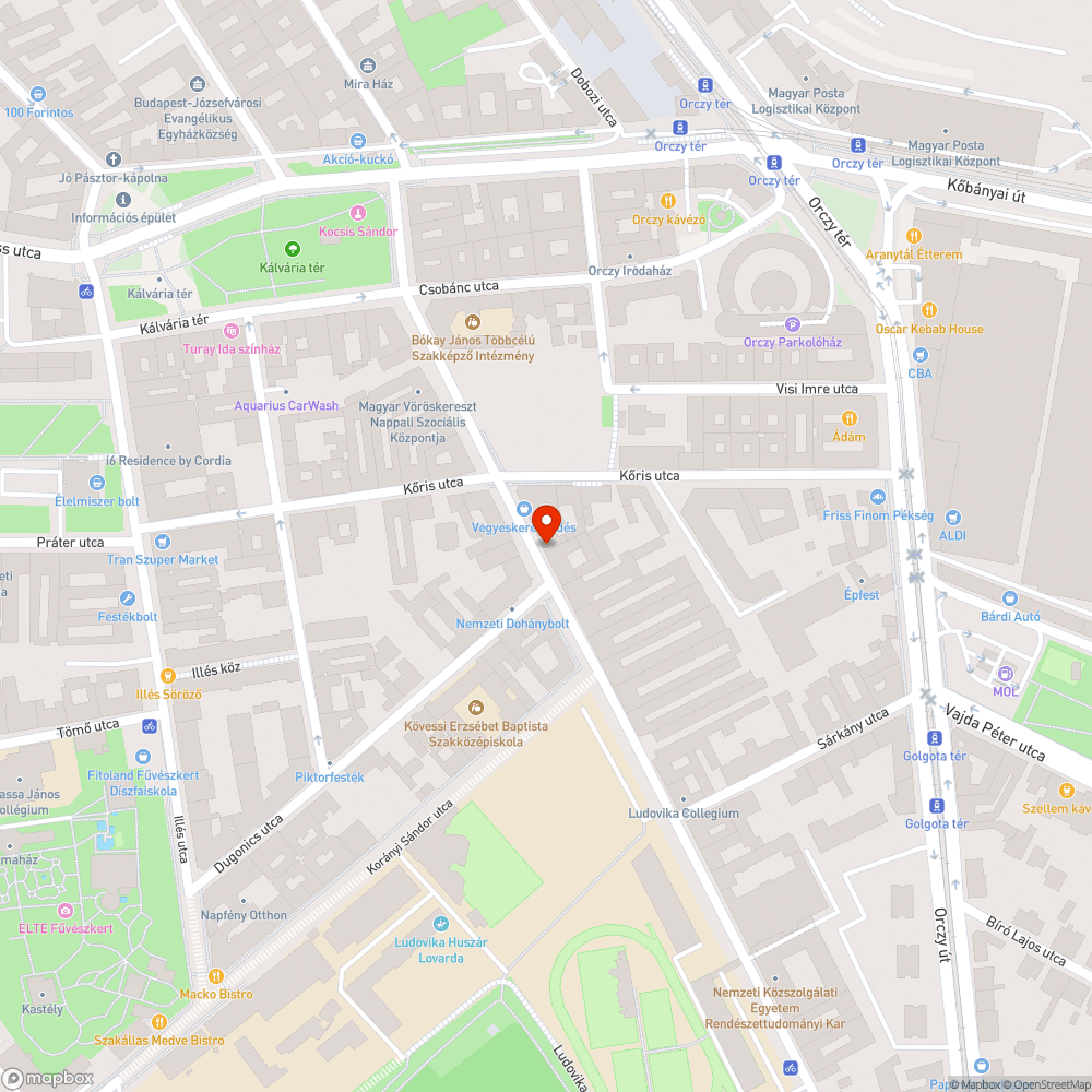 Utcára dobált hulladék bejelentés helye