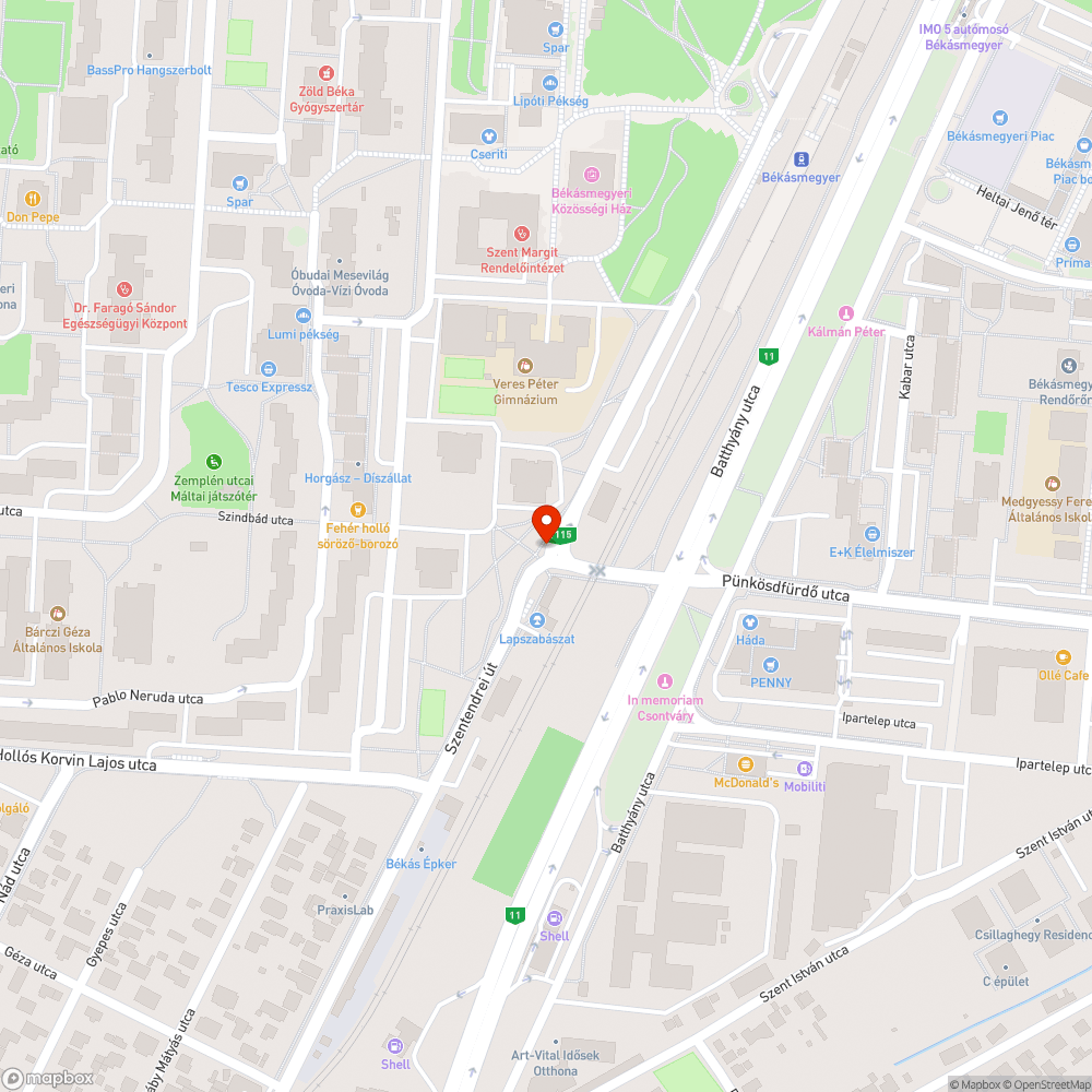 Elfordult bejelentés helye