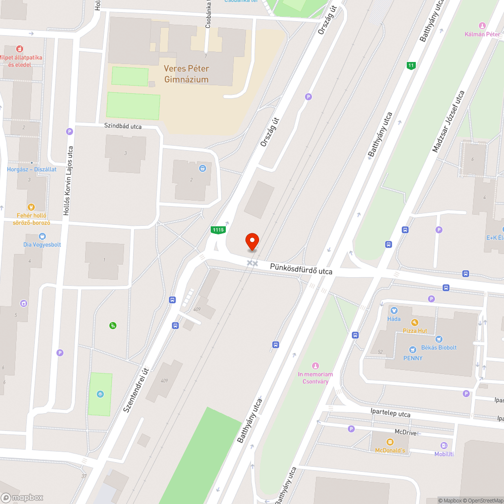 Led izzó bejelentés helye