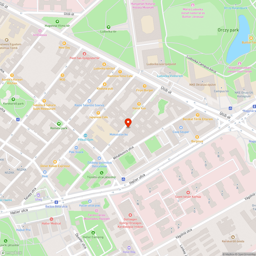 Megsüllyedt közmű szekrény bejelentés helye