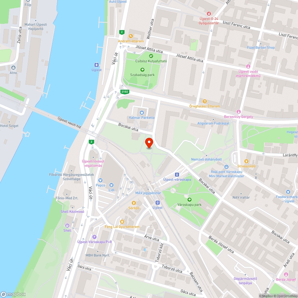 Újpest Városkapu szemét hegyek bejelentés helye