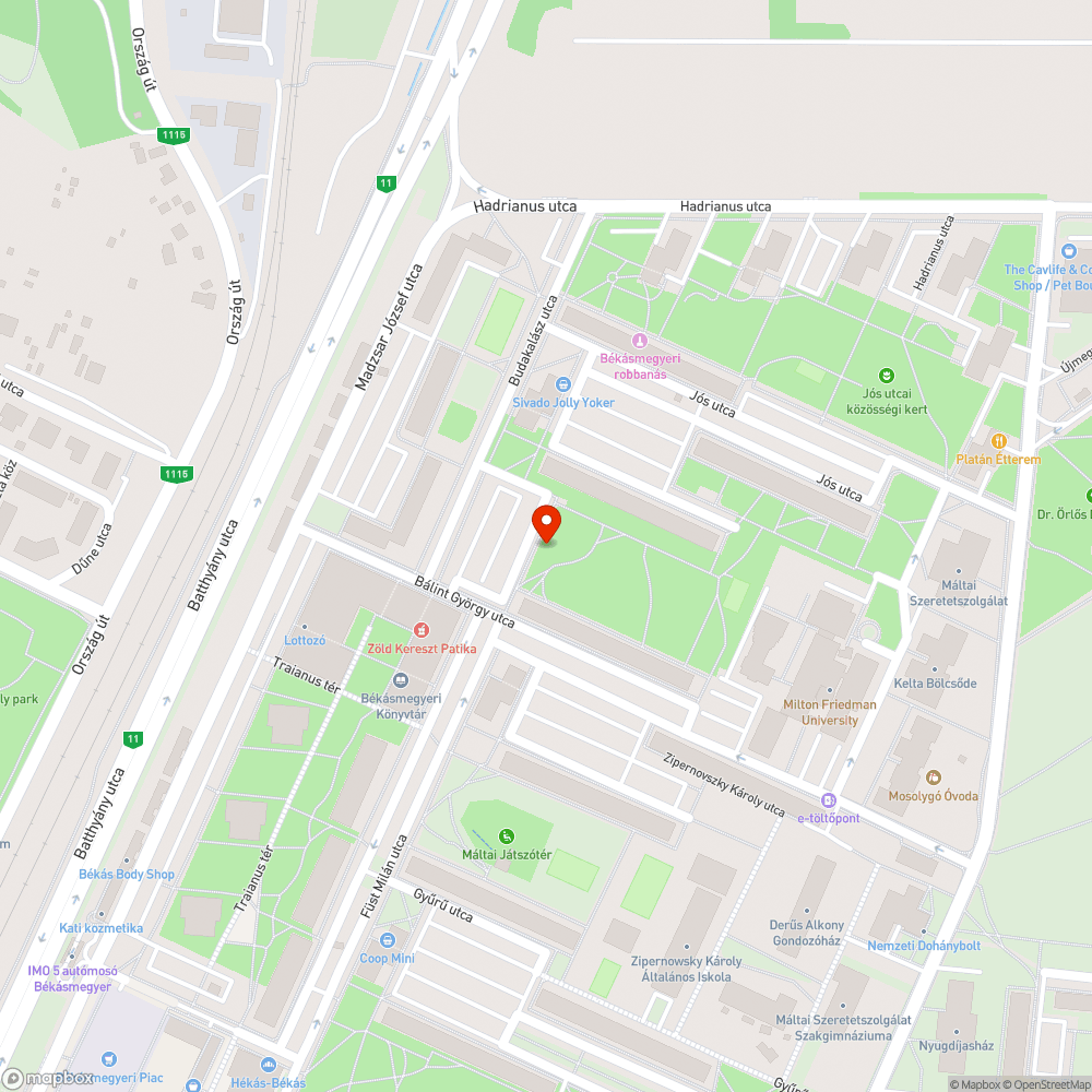 Rozsdás bejelentés helye