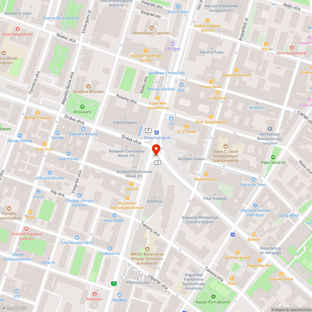 Borzadály bejelentés helye