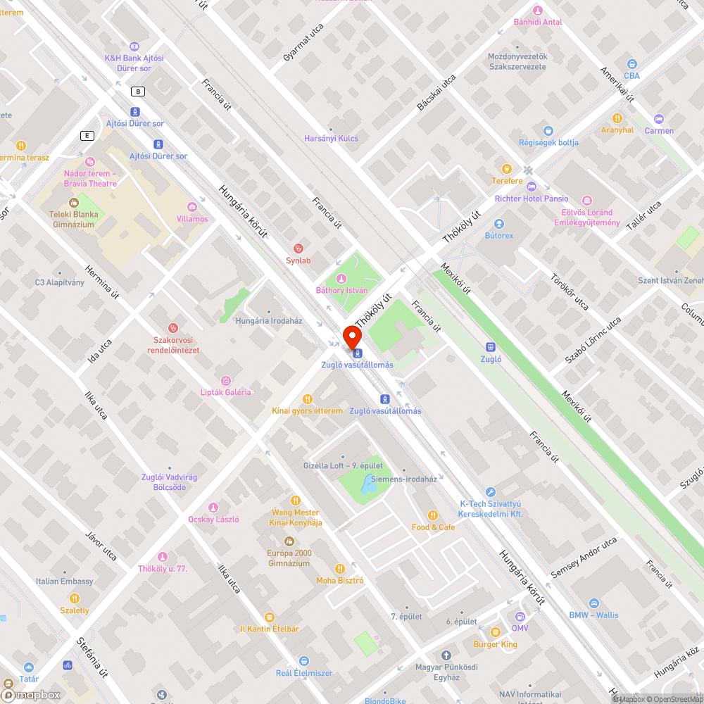 Tócsák a frissen felújított Zugló vasútállomáson 4.0 bejelentés helye