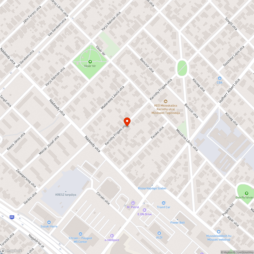 Elfelejtett piros autó bejelentés helye