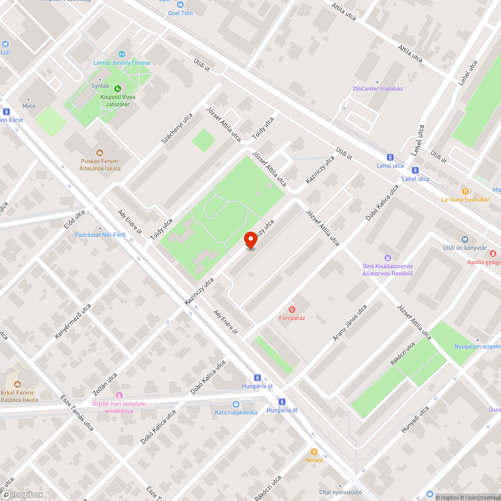 Szemét bejelentés helye