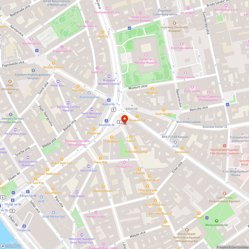 Faágak leszakítva, Bp. IX. Ráday u. 2. bejelentés helye