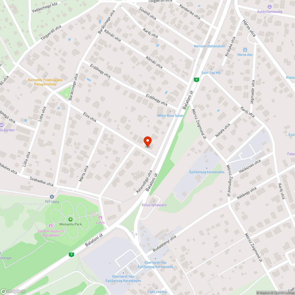 Kátyú bejelentés helye