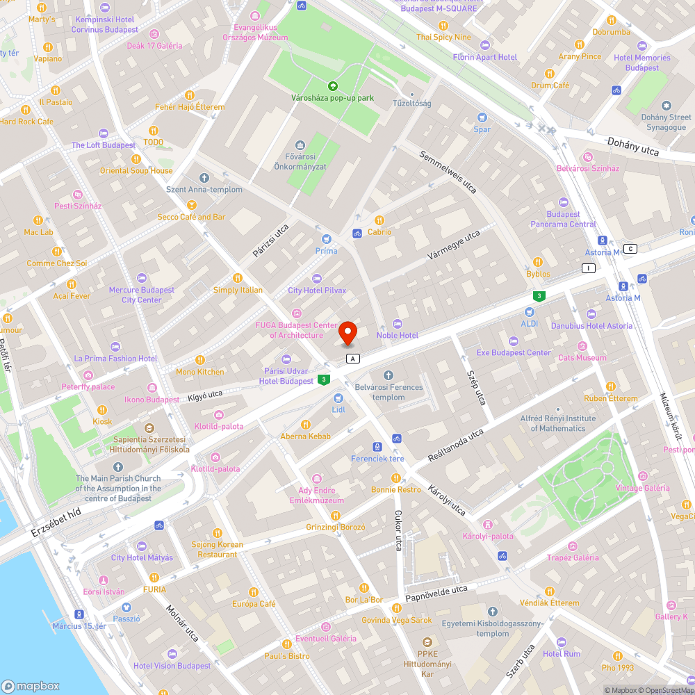 szemét egy szerda este Ferenciek terén bejelentés helye