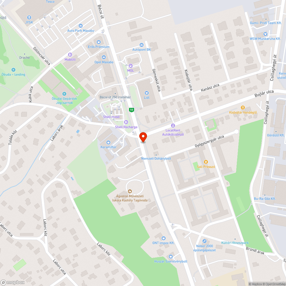 Esőben járhatatlan járda bejelentés helye