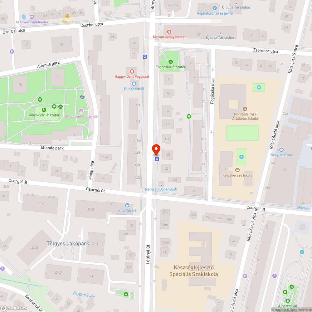 Tétényi úti buszközlekedés rendszertelen bejelentés helye