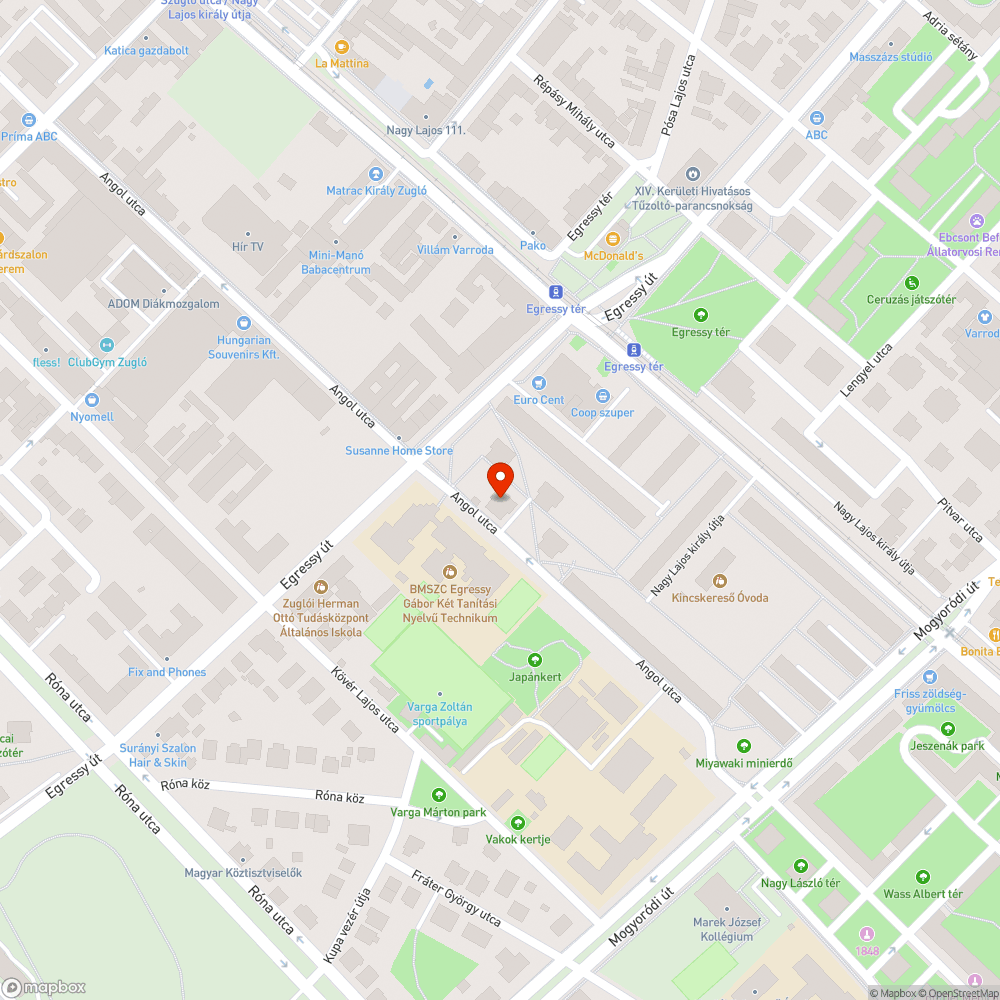 Parkban felejtett hűtőszekrény bejelentés helye