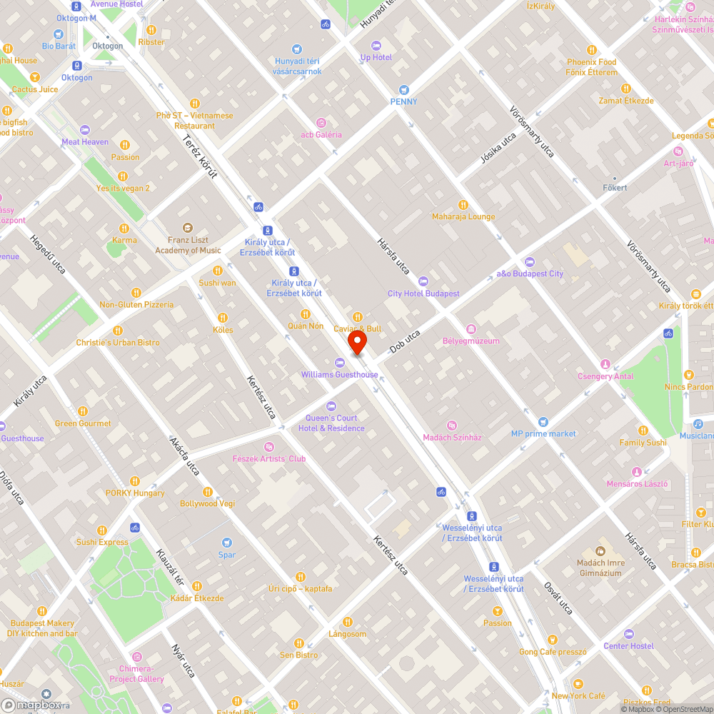 Dob utca Erzsébet körút kereszteződése bejelentés helye