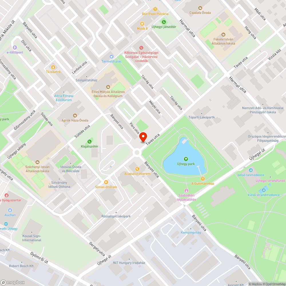 Kiégett lámpa bejelentés helye