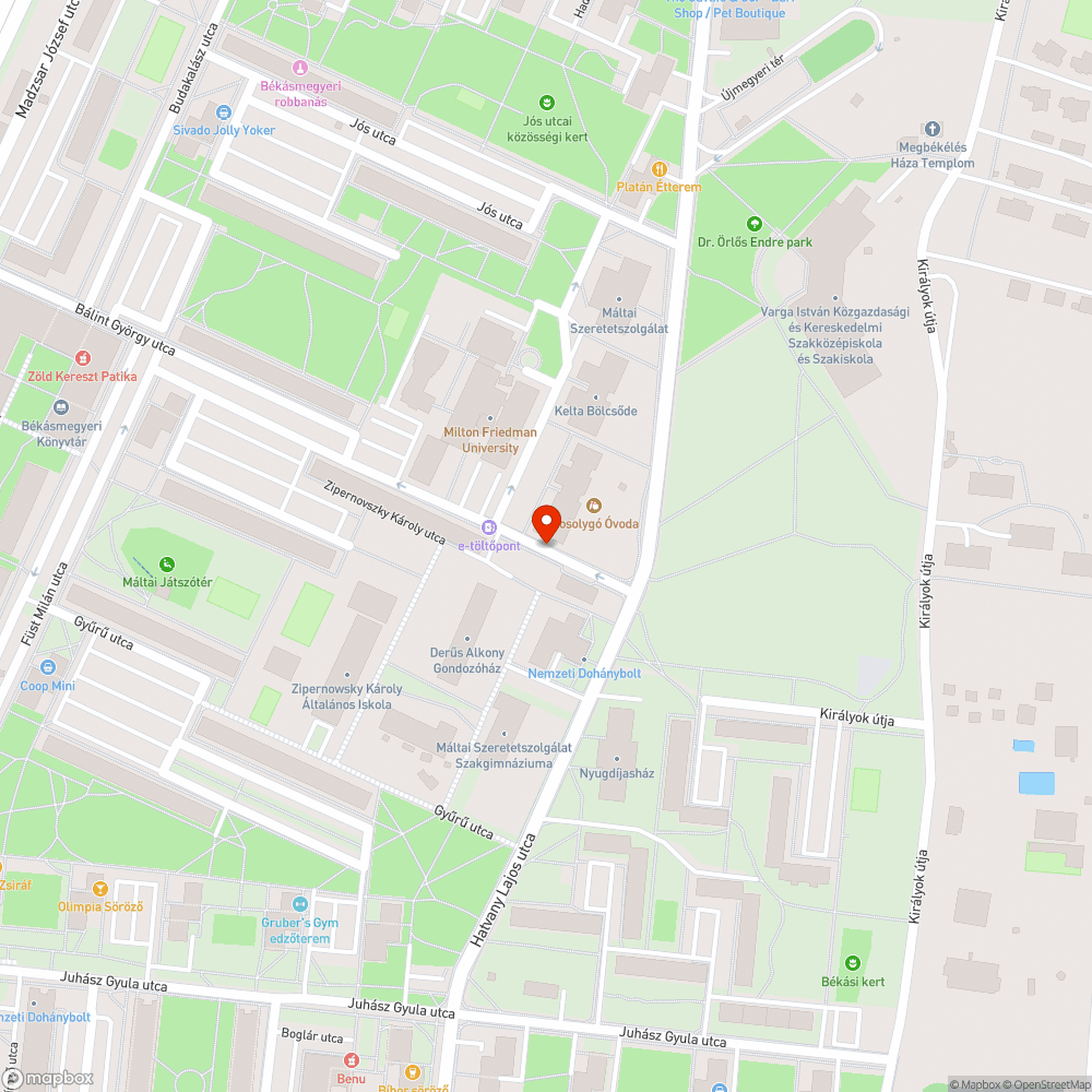 Betört ablakkal veszteglő Matiz bejelentés helye