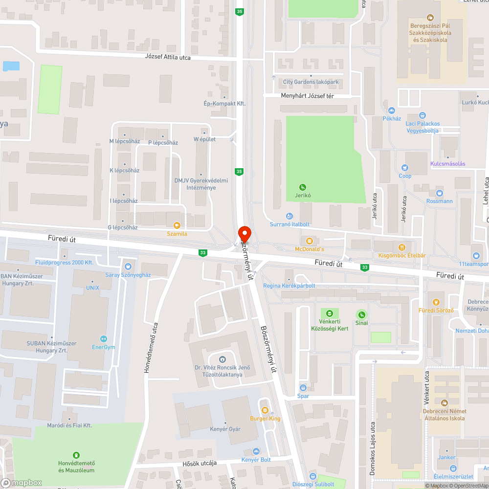 Nem világít bejelentés helye