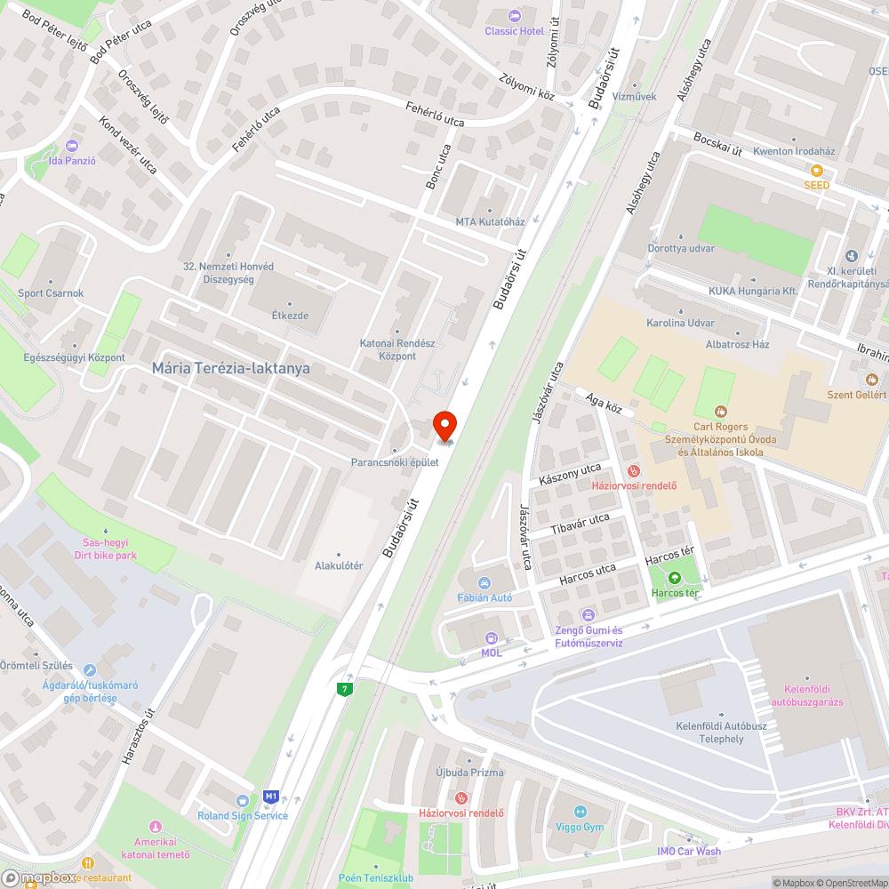 Renault a laktanyával szemben bejelentés helye