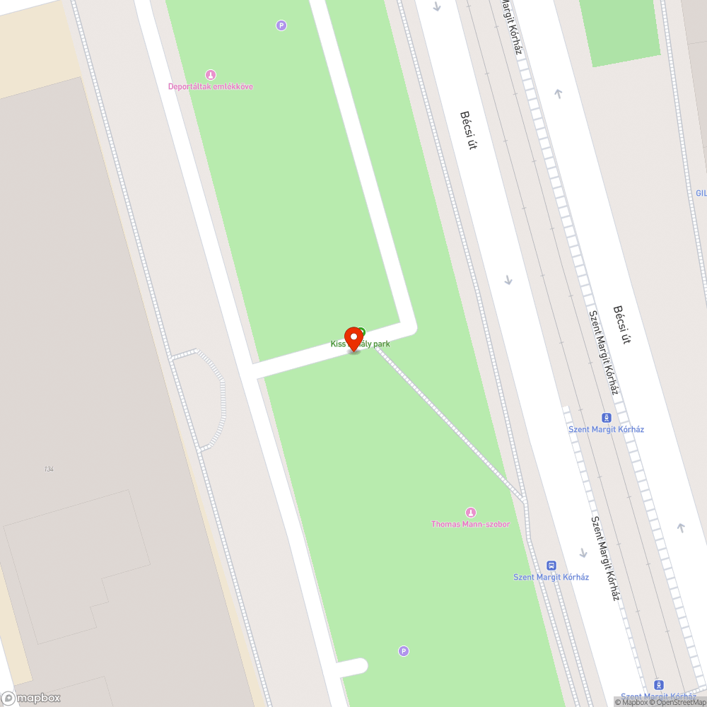 III. Kiss Mihály park hulladékgyűjtők bejelentés helye