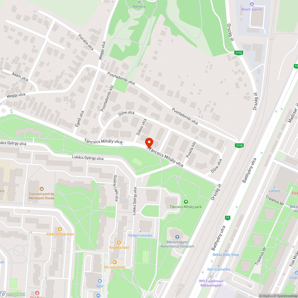 Tönkrement járda bejelentés helye