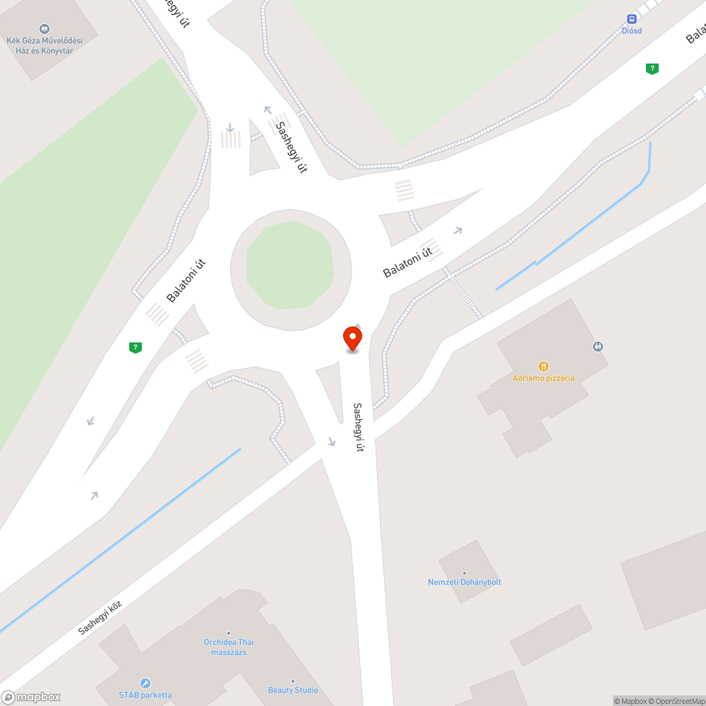 Beszakadt rács bejelentés helye