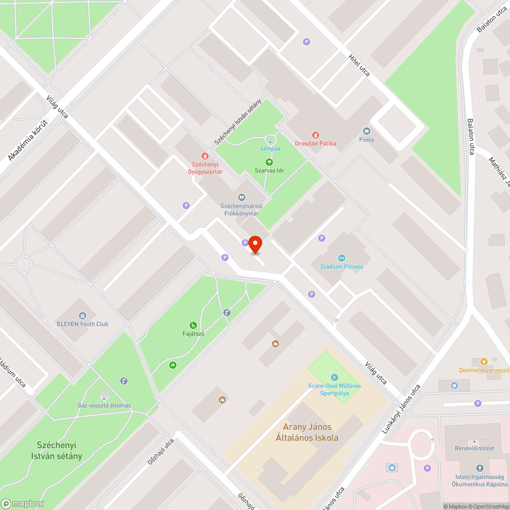 Nem működő közvilágítás bejelentés helye