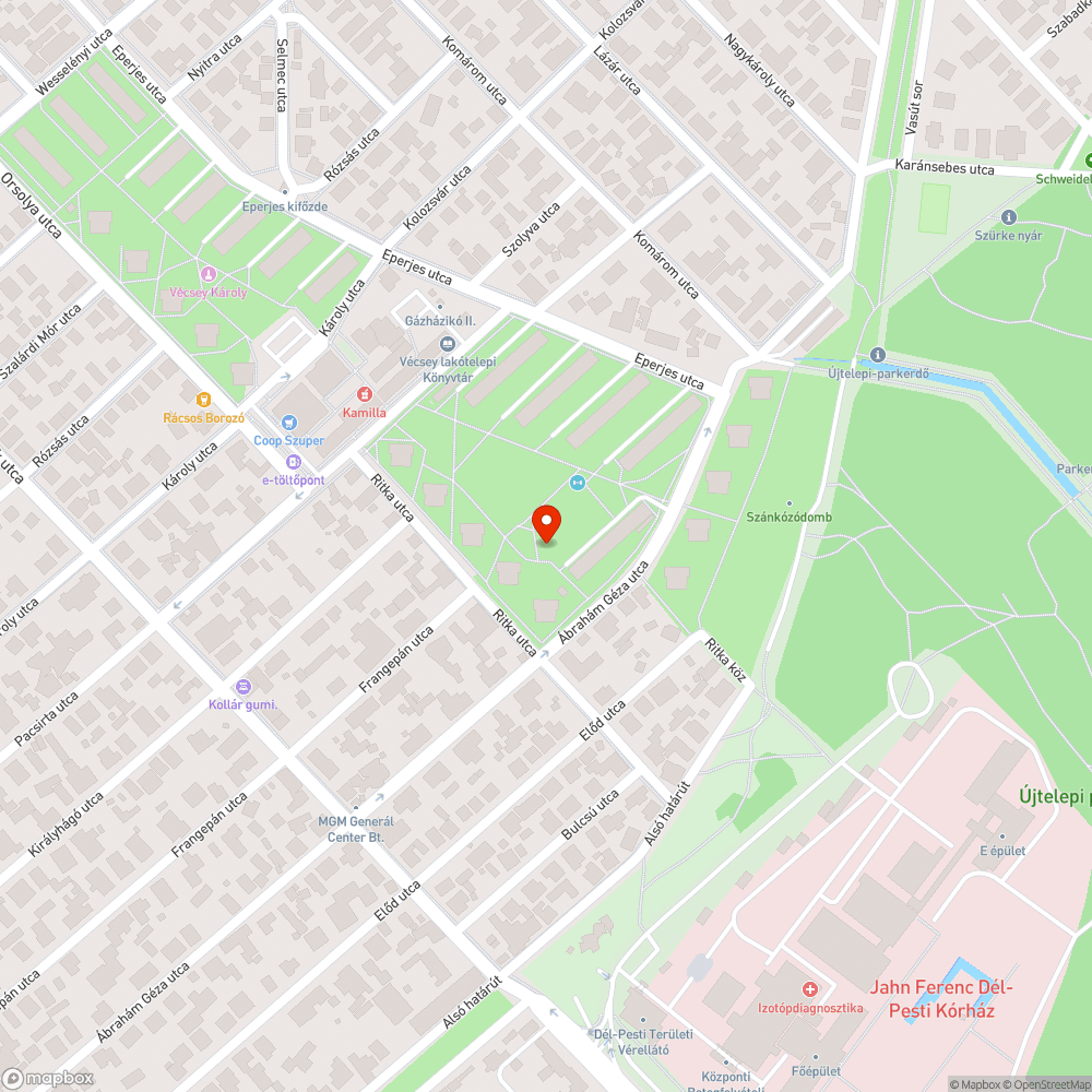 Hibás közvilágítás bejelentés helye