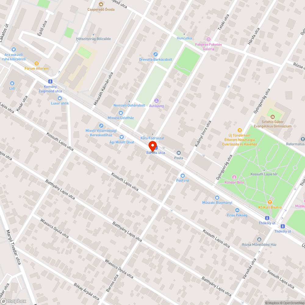 Kitört, balesetveszélyes oszlop bejelentés helye