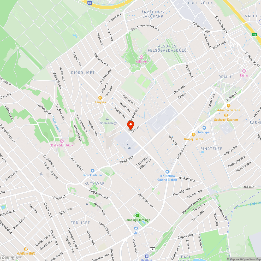 Balesetveszélyes járda bejelentés helye