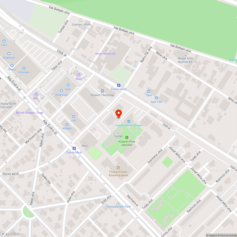 XIX. - elhagyott, rendszám nélküli autó bejelentés helye