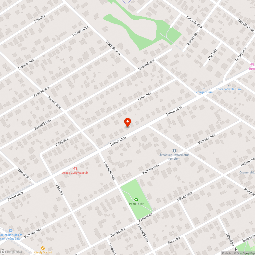 Megrongálódott közúti tábla bejelentés helye