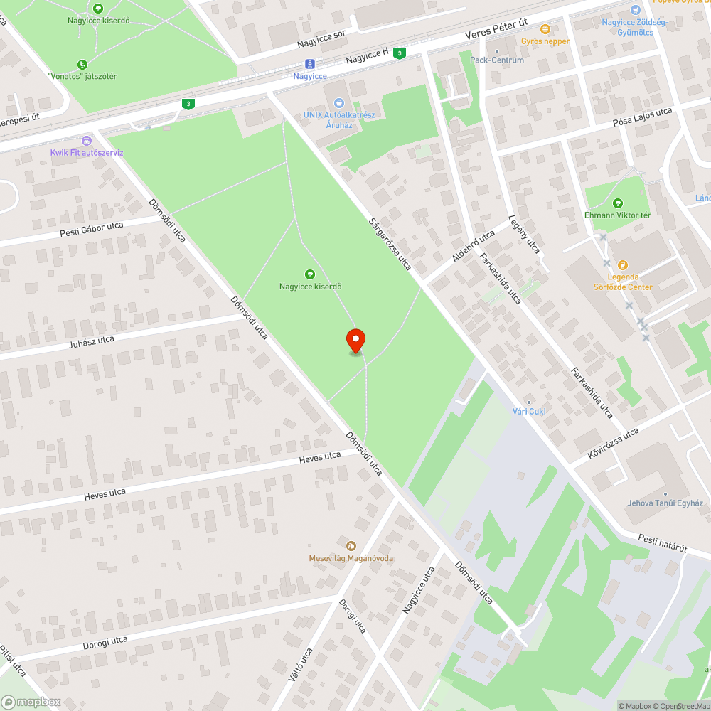 Útvonal jelző tábla bejelentés helye